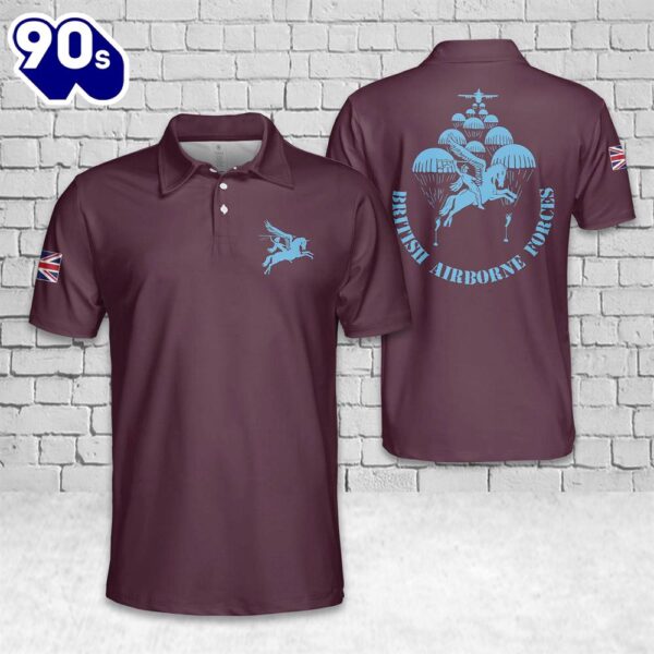 British Airborne Forces Pegasus Pege Polo Shirt – Veteran Polo Shirt