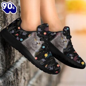 British Shorthair Cat Sneakers Sporty Shoes For Cat Lover