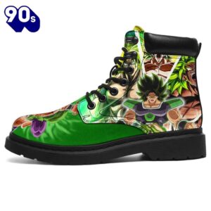 Broly Dragon Ball Super Leather Boots Shoes Anime Custom Idea