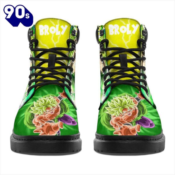 Broly Dragon Ball Super Leather Boots Shoes Anime Custom Idea