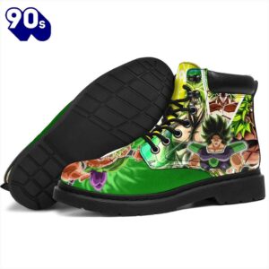 Broly Dragon Ball Super Leather Boots Shoes Anime Custom Idea