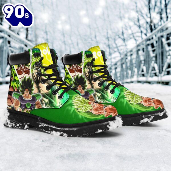 Broly Dragon Ball Super Leather Boots Shoes Anime Custom Idea