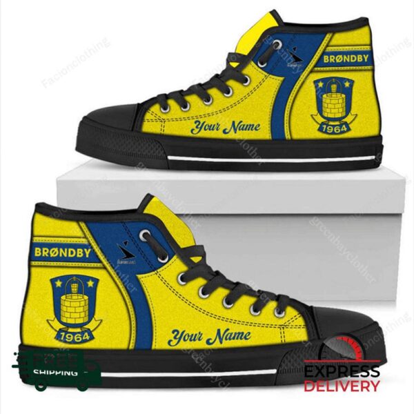 Brondby Personalized High Top Canvas Shoes