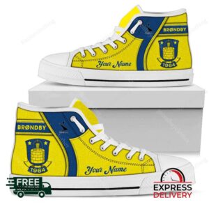 Brondby Personalized High Top Canvas Shoes