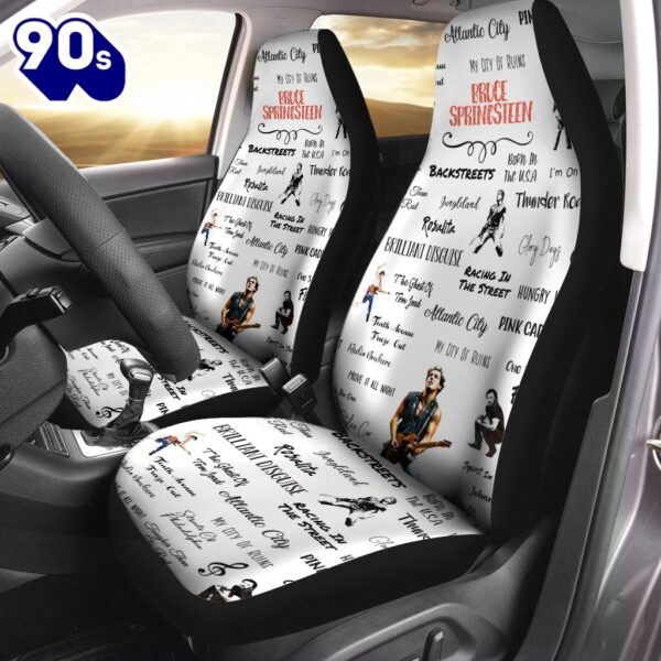 Bruce Springsteen 2PCS Car Seat Cover For Fans