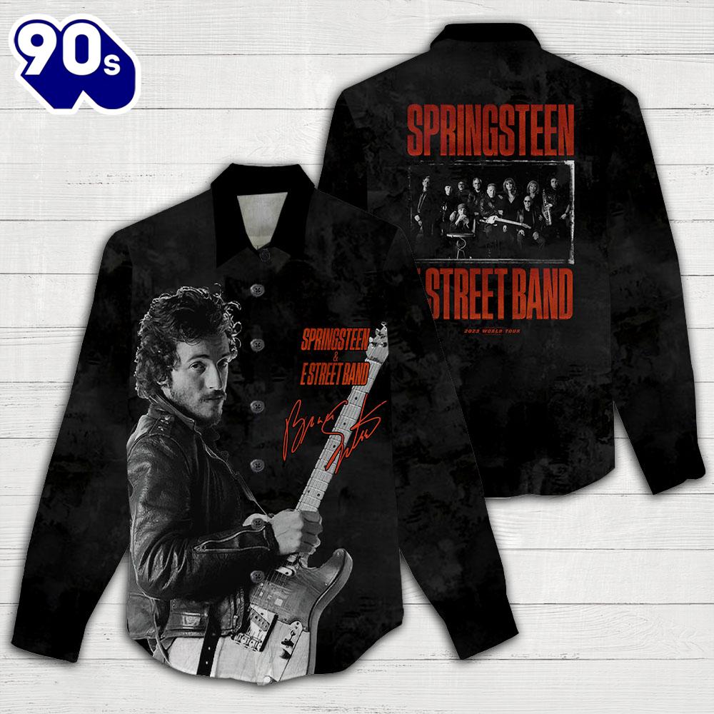 Bruce Springsteen 3D Linen Shirt For Fans Music Bruce Springsteen 3D Linen Shirt For Fans Music