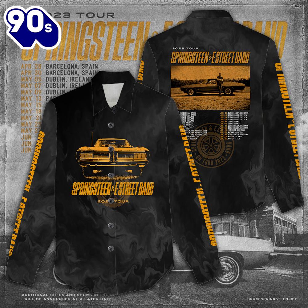 Bruce Springsteen 3D Linen Shirt Hot Tour Bruce Springsteen 3D Linen Shirt Hot Tour