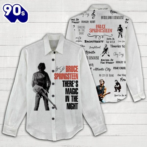 Bruce Springsteen 3D Women’s Casual Shirt