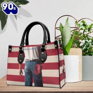 Bruce Springsteen Born In The U.S.A Leather HandBag  Gift For Christmas