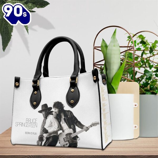 Bruce Springsteen Born To Run Album Cover Leather Hand Bag  Gift For Christmas