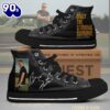 Bruce Springsteen Only The Strong Survive, Bruce Springsteen High Top Canvas Shoes For Fans
