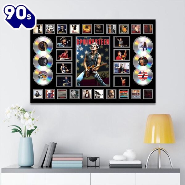 Bruce Springsteen Rectangle Canvas With Inner Frame For Fans