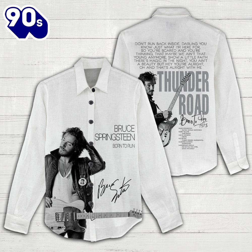 Bruce Springsteen Style Women's Casual Shirt Bruce Springsteen Style Women's Casual Shirt