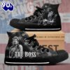 Bruce Springsteen The Boss, Bruce Springsteen High Top Canvas Shoes , Bruce Springsteen Fan For Fans