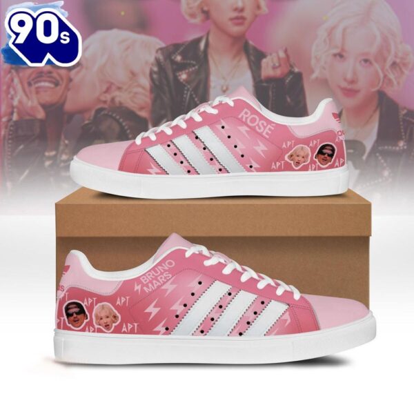 Bruno Mars x Ros? APT Limited Edition Pink Stan Smith Shoes