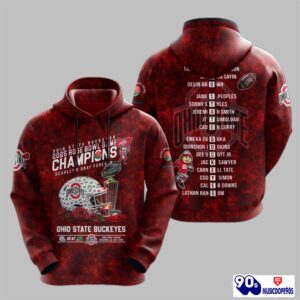 Buckeyes 2025 Rose Bowl Game Champions Scarlet Gray Forever Shirt