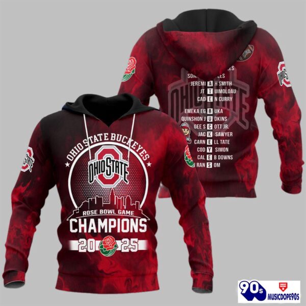 Buckeyes Football Rose Bowl Game Champions 2025 Shirt