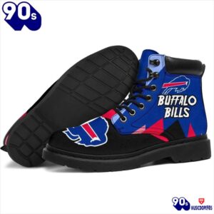 Buffalo Bills All Season Boots Casual Shoes Vegan Leather Custom Boot Shoes