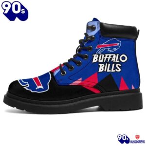 Buffalo Bills All Season Boots Casual Shoes Vegan Leather Custom Boot Shoes