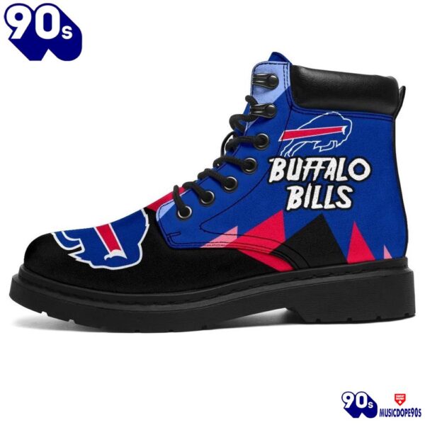 Buffalo Bills All Season Boots  Casual Shoes  Vegan Leather Custom Boot Shoes