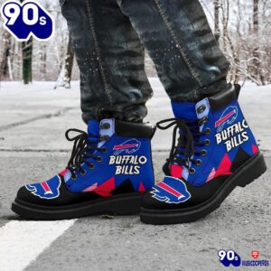 Buffalo Bills All Season Boots Casual Shoes Vegan Leather Custom Boot Shoes