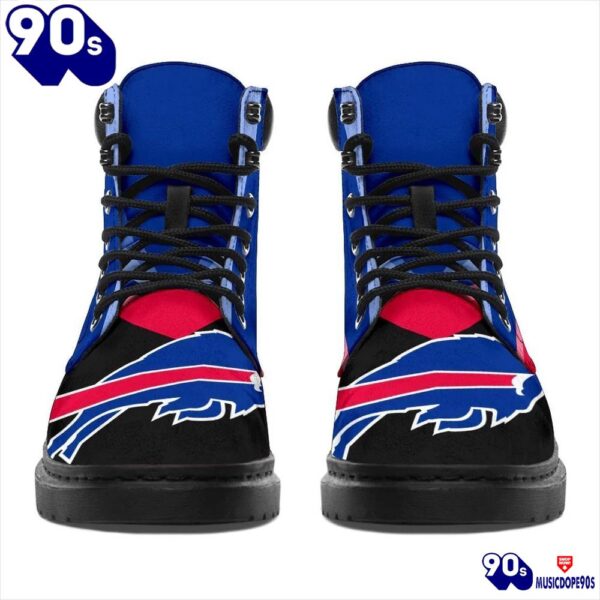 Buffalo Bills All Season Boots  Casual Shoes  Vegan Leather Custom Boot Shoes