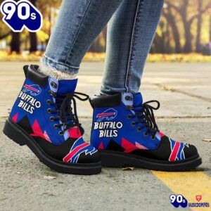 Buffalo Bills All Season Boots Casual Shoes Vegan Leather Custom Boot Shoes