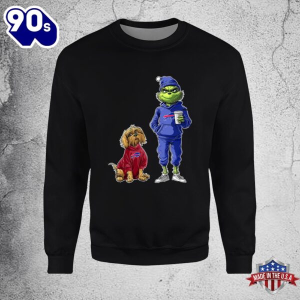 Buffalo Bills Grinch Christmas Football Sweatshirt