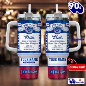 Buffalo Bills Nfl Kings Of Football Personalized Tumbler 40oz