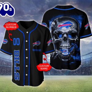 Buffalo Bills NFL Skull Logo…