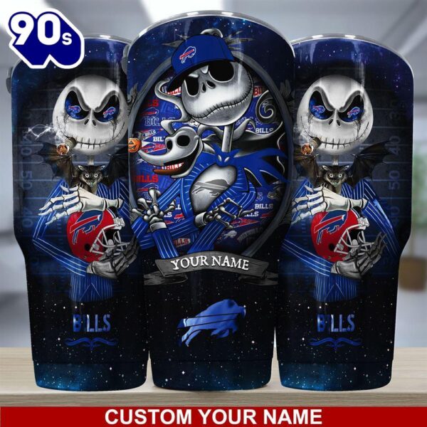 Buffalo Bills NFL-Custom Tumbler Jack The Nightmare Before Christmas