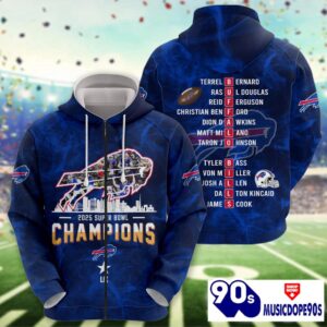 Buffalo Bills Super Bowl LIX Champions Normal Hoodie