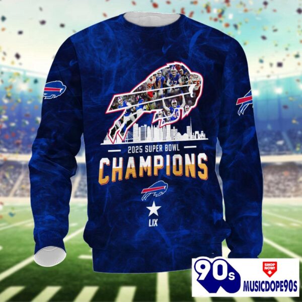 Buffalo Bills Super Bowl LIX Champions Normal Hoodie