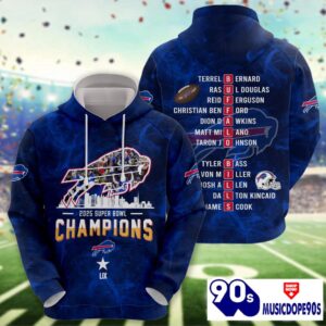 Buffalo Bills Super Bowl LIX Champions Normal Hoodie