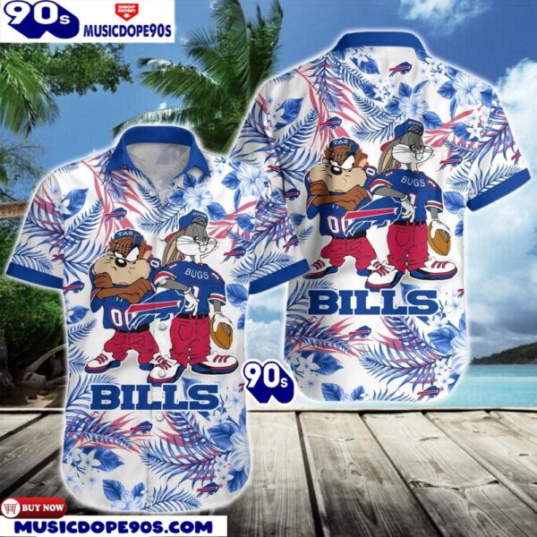 Buffalo Bills Taz And Bugs NFL Teams Hawaiian Shirt