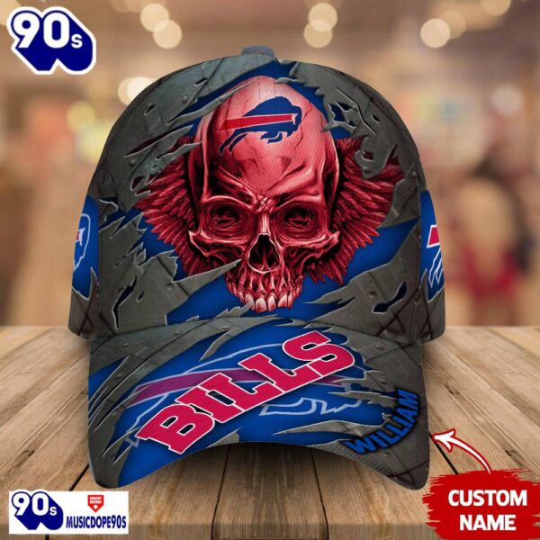 Buffalo Bills-Personalized NFL Skull Cap V2