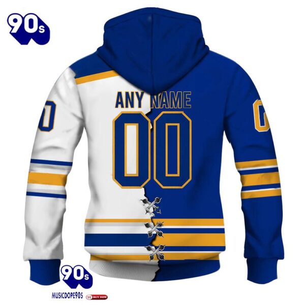 Buffalo Sabres Personalized NHL Mix Jersey Hoodie Set