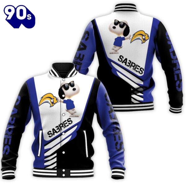 Buffalo Sabres Snoopy For Fans 3D Baseball Jacket For Men Women