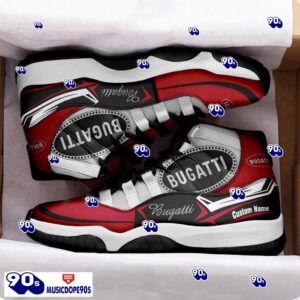 Bugatti Custom Name Air Jordan 11 Sneakers Vintage Shoes