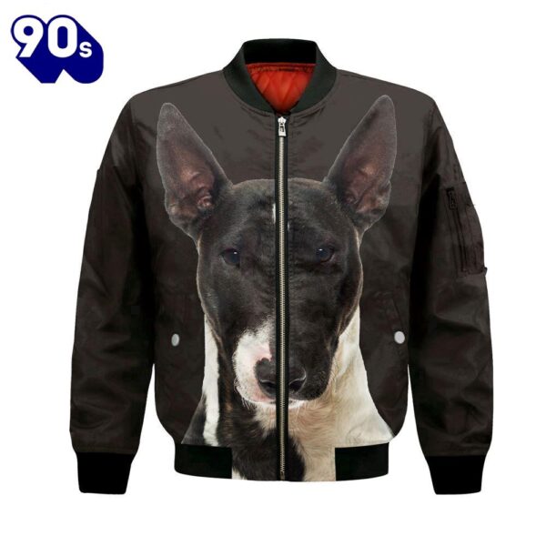 Bull Terrier – Unisex 3D Graphic Bomber Jacket