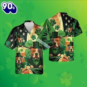 Bulldog Shamrock St Patricks Green…