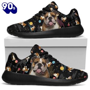 Bulldog Sneakers Sporty Shoes Funny…