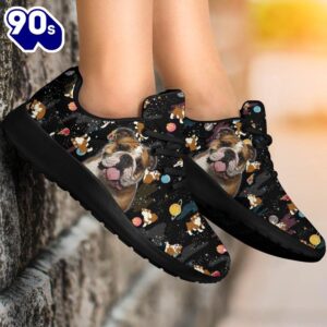 Bulldog Sneakers Sporty Shoes Funny For Bulldog Lover