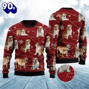 Bulldog Xmas Ugly Christmas Sweater