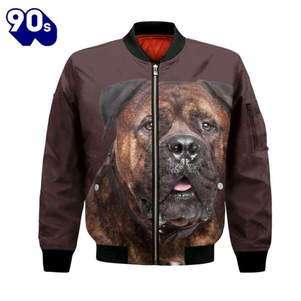 Bullmastiff – Unisex 3D Graphic Bomber Jacket