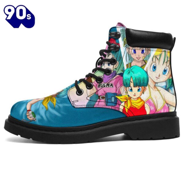 Bulma Dragon Ball Leather Boots Shoes Custom Anime Fan Gift Idea