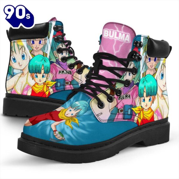 Bulma Dragon Ball Leather Boots Shoes Custom Anime Fan Gift Idea