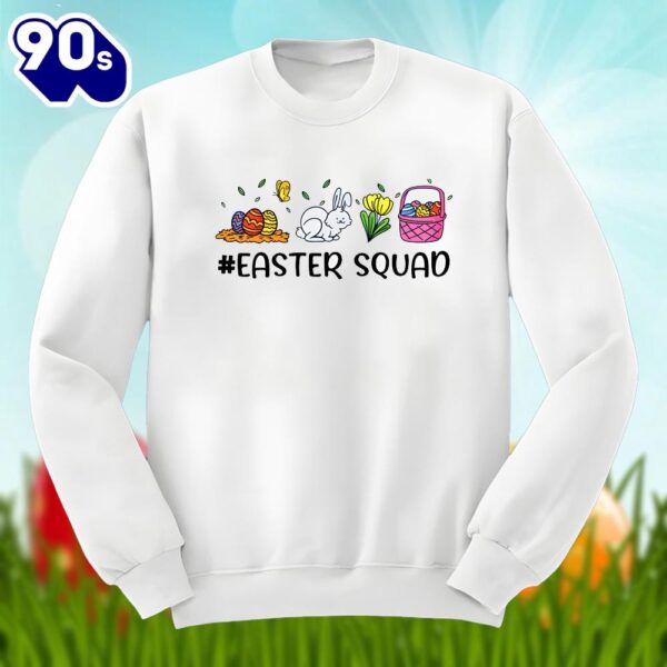 Bunny Eggs Easter Squad Unisex Shirt