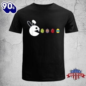 Bunny Happy Easter Egg Hunting Video-game Gamer Easter Shirt