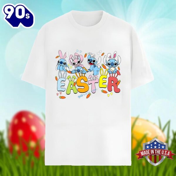 Bunny Lilo Stitch Easter Day Shirt Men Women